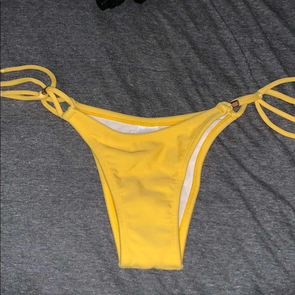 Yellow bikini bottoms
